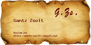 Gantz Zsolt névjegykártya